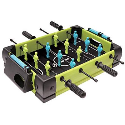 Schildkröt Mini tafelvoetbalspel voor thuis, compact formaat, met doelstandaard en antislip voeten, 970310 Schildkröt Mini tafelvoetbalspel voor thuis, compact formaat, met doelstandaard en antislip voeten, 970310