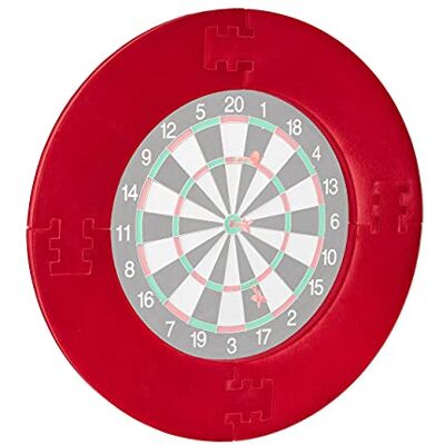 Relaxdays Surround Ring R7 dartset 4-delig, beschermring voor darts, stabiele wandbescherming, EVA, Ø 72 cm, rood Relaxdays Surround Ring R7 dartset 4-delig, beschermring voor darts, stabiele wandbescherming, EVA, Ø 72 cm, rood