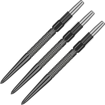Target Darts Swiss Point Grid Zwart 26mm Dartpunten Target Darts Swiss Point Grid Zwart 26mm Dartpunten