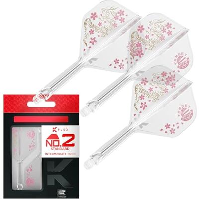 Target Darts Target Japan Smash K Flex Dart Flights and Shaft System, No.2 Set van 3 Kflex All In One Flight, Player Edition Junya Koikawa Dartaccessoires K-Flex Dart Stem Short/Intermediate/Medium Target Darts Target Japan Smash K Flex Dart Flights and Shaft System, No.2 Set van 3 Kflex All In One Flight, Player Edition Junya Koikawa Dartaccessoires K-Flex Dart Stem Short/Intermediate/Medium