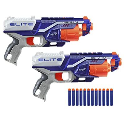 Nerf Elite 2 stuks Disruptor C2544 meerkleurig, exclusief op Amazon Nerf Elite 2 stuks Disruptor C2544 meerkleurig, exclusief op Amazon