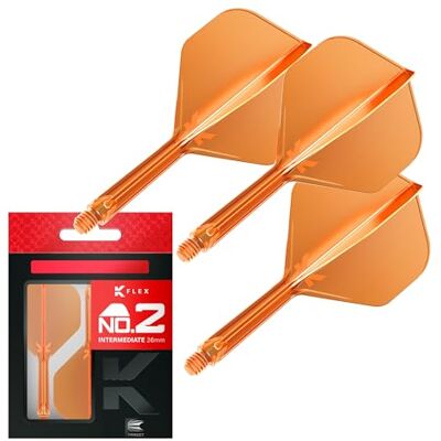 Target Darts K Flex Integrated Dart Flight and Shaft, nr. 2, set van 3 K-Flex – nr. 2, Kflex Precision Moulded 2-in-1 dart flights en dart stem professionele dart accessoires Target Darts K Flex Integrated Dart Flight and Shaft, nr. 2, set van 3 K-Flex – nr. 2, Kflex Precision Moulded 2-in-1 dart flights en dart stem professionele dart accessoires