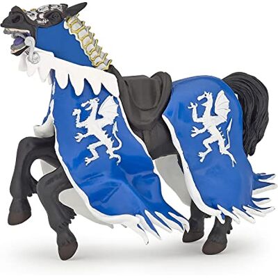 Papo Paard van de Koning met de Blauwe Draak De Wereld Middeleeuwse figuur, 39389 Papo Paard van de Koning met de Blauwe Draak De Wereld Middeleeuwse figuur, 39389