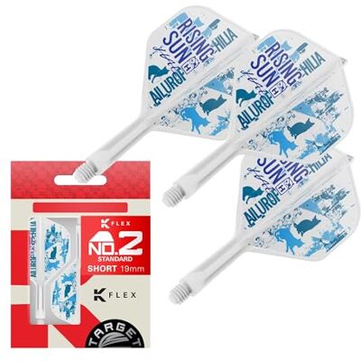 Target Darts Target Japan Rising Sun K Flex Dart Flights and Shaft System, No.2 Standard/No.6 Shape Set van 3 Kflex All In One Flight, Haruki Muramatsu Accessoires K-Flex Dart Stem Short/Intermediate/Medium Target Darts Target Japan Rising Sun K Flex Dart Flights and Shaft System, No.2 Standard/No.6 Shape Set van 3 Kflex All In One Flight, Haruki Muramatsu Accessoires K-Flex Dart Stem Short/Intermediate/Medium