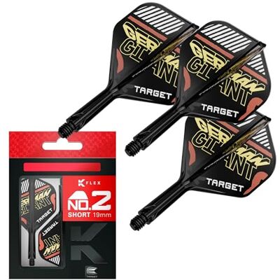 Target Darts Gabriel Clemens K Flex Flights and Shaft System, Nr.2 (kort, 19 mm) Pak van 3 Kflex All In One Flights, Player Edition Darts Accessoires K-Flex Dart Stem Target Darts Gabriel Clemens K Flex Flights and Shaft System, Nr.2 (kort, 19 mm) Pak van 3 Kflex All In One Flights, Player Edition Darts Accessoires K-Flex Dart Stem