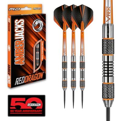 Dragon Amberjack Series Darts Set met vluchten en bomen (stengels) Dragon Amberjack Series Darts Set met vluchten en bomen (stengels)