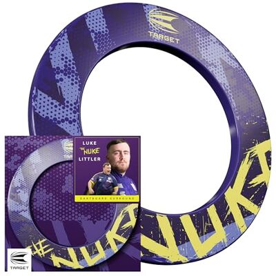 Target Darts Luke Littler Dartbord Surround De Nuke Dartbord Beschermer Ring, Compatibel met alle Steel Tip Dartborden, Paarse & Gele Dart Surrounds, Gemakkelijk te installeren muurbescherming Target Darts Luke Littler Dartbord Surround De Nuke Dartbord Beschermer Ring, Compatibel met alle Steel Tip Dartborden, Paarse & Gele Dart Surrounds, Gemakkelijk te installeren muurbescherming