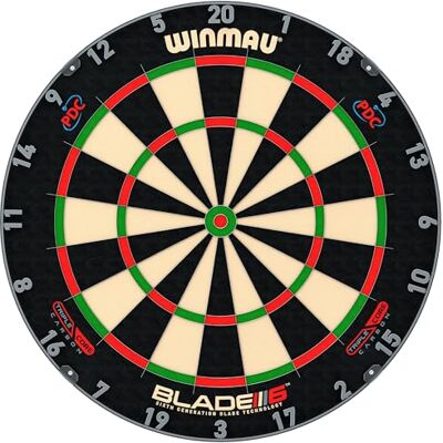 WINMAU Blade 6 Serie Professioneel Bristle Klassiek Dartbord WINMAU Blade 6 Serie Professioneel Bristle Klassiek Dartbord