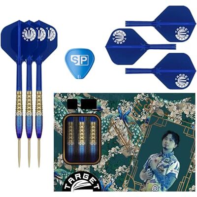 Target Darts Target Japan Prime Series Zenith G2 Steel Tip Darts met Kflex 23G Set slangen van 90% wolfraam, vleugels en K-Flex nr. 2 schachten, Nano Swiss Point punten, Ching Ho Tung Gen 2 Target Darts Target Japan Prime Series Zenith G2 Steel Tip Darts met Kflex 23G Set slangen van 90% wolfraam, vleugels en K-Flex nr. 2 schachten, Nano Swiss Point punten, Ching Ho Tung Gen 2
