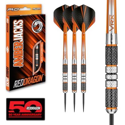 Dragon Amberjack Series Darts Set met vluchten en bomen (stengels) Dragon Amberjack Series Darts Set met vluchten en bomen (stengels)