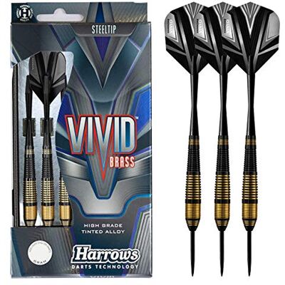 Harrows Harrow S Darts Flesh Ches, vivid messing, blauw, 21 g Harrows Harrow S Darts Flesh Ches, vivid messing, blauw, 21 g