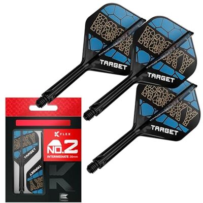 Target Darts Josh Rock K Flex Flights and Shaft System, nr. 2 Set van 3 Kflex All In One Flights, Player Edition Darts Accessoires K-Flex Dart Stem Intermediate (26 mm) Target Darts Josh Rock K Flex Flights and Shaft System, nr. 2 Set van 3 Kflex All In One Flights, Player Edition Darts Accessoires K-Flex Dart Stem Intermediate (26 mm)