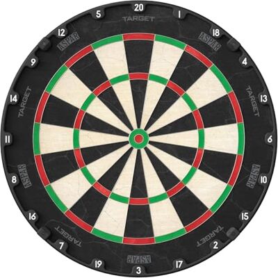 Target Darts Aspar Dartbord Steel Tip Dartbord met zelfherstellend sisal, draaibare cijferring en dunne draad Dartbord in wedstrijdformaat Darts Accessoires Target Darts Aspar Dartbord Steel Tip Dartbord met zelfherstellend sisal, draaibare cijferring en dunne draad Dartbord in wedstrijdformaat Darts Accessoires