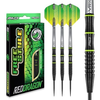 Dragon Freestyle Dartset van hoogwaardig wolfraam met vleugels en schachten Dragon Freestyle Dartset van hoogwaardig wolfraam met vleugels en schachten