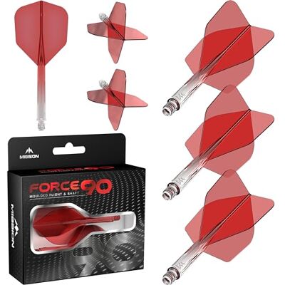 Mission Force 90 Ingebouwde nauwkeurig gevormde vleugels en dartpijlen, set van 3 duurzame professionele combi-vinnen en schachten Standaard nr. 6 Mission Force 90 Ingebouwde nauwkeurig gevormde vleugels en dartpijlen, set van 3 duurzame professionele combi-vinnen en schachten Standaard nr. 6