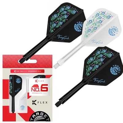 Target Darts Target Japan Zenith K Flex Dart Flights and Shaft System, nr. 6 3 stuks Kflex All In One Flight, Player Edition Tung Suk Darts Accessoires K-Flex dartschacht Gemiddeld (26 mm) Target Darts Target Japan Zenith K Flex Dart Flights and Shaft System, nr. 6 3 stuks Kflex All In One Flight, Player Edition Tung Suk Darts Accessoires K-Flex dartschacht Gemiddeld (26 mm)