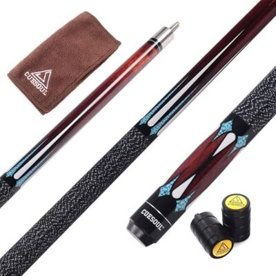 CUESOUL 147 cm, 40 g, helft van de rotatie, esdoorn biljart zwembad cue CUESOUL 147 cm, 40 g, helft van de rotatie, esdoorn biljart zwembad cue