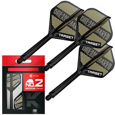 Target Darts Dimitri Van den Bergh K Flex Flights and Shaft System, Nr.2 (medium, 33 mm) Pak van 3 Kflex All In One Flights, Player Edition Darts Accessoires K-Flex Dart Stem Target Darts Dimitri Van den Bergh K Flex Flights and Shaft System, Nr.2 (medium, 33 mm) Pak van 3 Kflex All In One Flights, Player Edition Darts Accessoires K-Flex Dart Stem