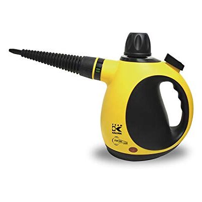 Kalorik Team stoomreiniger, tank 250 ml, verschillende accessoires inbegrepen, stoomtemperatuur: 105°, 1000 W, geel/zwart, TKG SFC 1005 Kalorik Team stoomreiniger, tank 250 ml, verschillende accessoires inbegrepen, stoomtemperatuur: 105°, 1000 W, geel/zwart, TKG SFC 1005