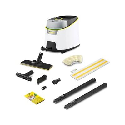 Kärcher SC 4 Deluxe Stoomreiniger, stoomdruk: 4 bar, opwarmtijd: 3 min, oppervlakte ca. 130 m², tank 0,5 l + 1,3 l, EasyFix vloerreinigingsset sproeiers, coating Kärcher SC 4 Deluxe Stoomreiniger, stoomdruk: 4 bar, opwarmtijd: 3 min, oppervlakte ca. 130 m², tank 0,5 l + 1,3 l, EasyFix vloerreinigingsset sproeiers, coating