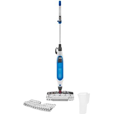Shark Klik n' Flip Steam Mop voor harde vloeren met Steam Blaster, 2 wasbare reinigingspads en vulfles, inhoud 350 ml, 6 m netsnoer, wit/blauw S6001EU Shark Klik n' Flip Steam Mop voor harde vloeren met Steam Blaster, 2 wasbare reinigingspads en vulfles, inhoud 350 ml, 6 m netsnoer, wit/blauw S6001EU
