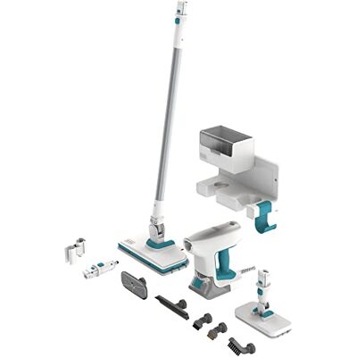 Black & Decker SteamSystem multifunctionele stoomreiniger, BHSM15FX10-QS, wit, 1500 W, 30 seconden, 10 accessoires Black & Decker SteamSystem multifunctionele stoomreiniger, BHSM15FX10-QS, wit, 1500 W, 30 seconden, 10 accessoires