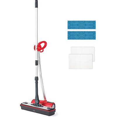Polti Moppy Red draadloze stoomreiniger voor alle wasbare vloeren en verticale oppervlakken, rood Polti Moppy Red draadloze stoomreiniger voor alle wasbare vloeren en verticale oppervlakken, rood