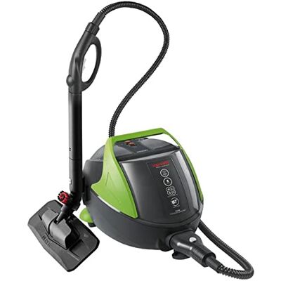 Polti Vaporetto Pro 95 Turbo Flexi, stoomreiniger met ketel, druk tot 5 bar, 1100 W, onbeperkte batterijduur, gemaakt in Italië, eco-functie, 14 accessoires inbegrepen, zwart en groen Polti Vaporetto Pro 95 Turbo Flexi, stoomreiniger met ketel, druk tot 5 bar, 1100 W, onbeperkte batterijduur, gemaakt in Italië, eco-functie, 14 accessoires inbegrepen, zwart en groen