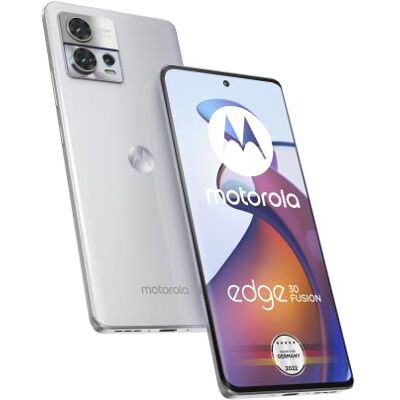 Motorola Moto Edge30 Fusion Smartphone (6,55 inch FHD+ display, 50 MP camera, 8/128 GB, 4400 mAh, Android 12) Aurora wit, met beschermhoes + autoadapter Motorola Moto Edge30 Fusion Smartphone (6,55 inch FHD+ display, 50 MP camera, 8/128 GB, 4400 mAh, Android 12) Aurora wit, met beschermhoes + autoadapter