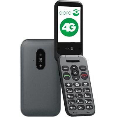 Doro Leva E20 4G Flip Phone for Seniors 2,8" groot display, contrasterende toetsen, luid en helder geluid, HD-stem, camera, ondersteuningsknop Zwart Doro Leva E20 4G Flip Phone for Seniors 2,8" groot display, contrasterende toetsen, luid en helder geluid, HD-stem, camera, ondersteuningsknop Zwart
