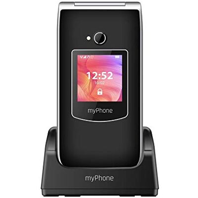 MP myPhone myPhoneRumba 2 mobiele telefoon met 2,4 inch kleurendisplay zonder contract met grote knoppen en camera, noodoproepknop, laadstation, frontdisplay, MP3, lamp MP myPhone myPhoneRumba 2 mobiele telefoon met 2,4 inch kleurendisplay zonder contract met grote knoppen en camera, noodoproepknop, laadstation, frontdisplay, MP3, lamp