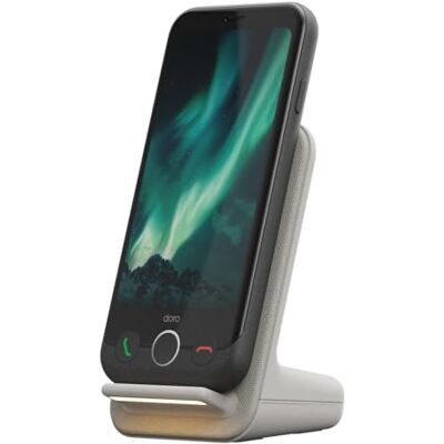 Doro Aurora A10 Smartphone Pack Inclusief oplaadstation Gebruiksvriendelijk Assistentieknop GPS-locatie Compatibel met Hoortoestellen Inductie Oplaadstandaard Grafiet Doro Aurora A10 Smartphone Pack Inclusief oplaadstation Gebruiksvriendelijk Assistentieknop GPS-locatie Compatibel met Hoortoestellen Inductie Oplaadstandaard Grafiet