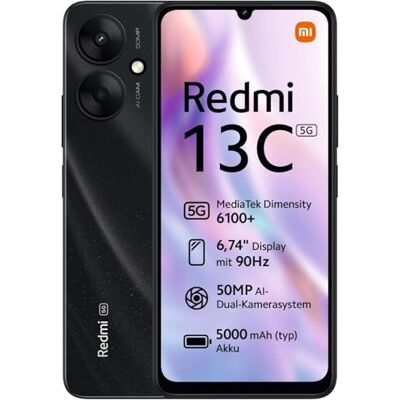 Xiaomi Redmi 13C 5G 4GB 128GB Zwart (Starlight Black) Dual SIM Xiaomi Redmi 13C 5G 4GB 128GB Zwart (Starlight Black) Dual SIM