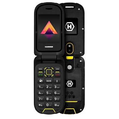 Hammer H Hammer Bow LTE 4G robuuste klep zonder contract stofdicht IP68 robuust met grote 1200 mAh batterij Hammer H Hammer Bow LTE 4G robuuste klep zonder contract stofdicht IP68 robuust met grote 1200 mAh batterij