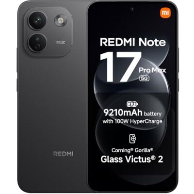Xiaomi Redmi Note 17 Pro Max 5G, smartphone 8+256 GB, zwart, 9210 mAh batterij Snapdragon® 6 Gen 5, 50MP OIS-camera, 100W HyperCharge, IP66/IP68 stof- en waterbestendigheid, vlaggenschip-display Xiaomi Redmi Note 17 Pro Max 5G, smartphone 8+256 GB, zwart, 9210 mAh batterij Snapdragon® 6 Gen 5, 50MP OIS-camera, 100W HyperCharge, IP66/IP68 stof- en waterbestendigheid, vlaggenschip-display