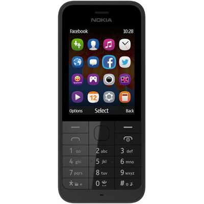 Nokia Mobiele telefoon 220 zonder simkaart, zwart Nokia Mobiele telefoon 220 zonder simkaart, zwart
