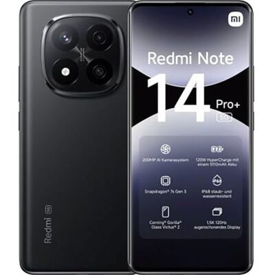 Xiaomi Redmi Note 14 Pro+ 5G 256GB/8GB Dual SIM Preto Xiaomi Redmi Note 14 Pro+ 5G 256GB/8GB Dual SIM Preto