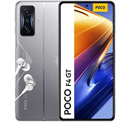 XIAOMI POCO F4 GT 5G Smartphone 12 + 256 GB, display 6,67 inch AMOLED 120 Hz E4, processor Snapdragon 8 Gen 1, Triple Camera 64 MP, batterij 4700 mAh, 120 W HyperCharge, Space Silver XIAOMI POCO F4 GT 5G Smartphone 12 + 256 GB, display 6,67 inch AMOLED 120 Hz E4, processor Snapdragon 8 Gen 1, Triple Camera 64 MP, batterij 4700 mAh, 120 W HyperCharge, Space Silver
