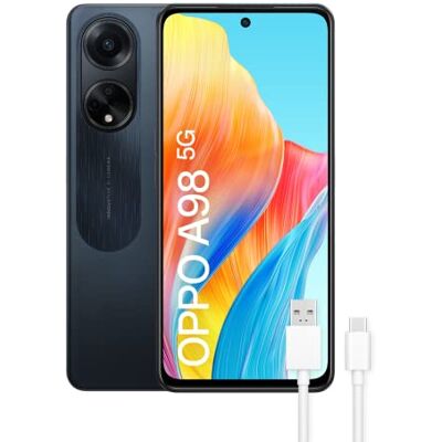 Oppo A98 5G Smartphone, ontgrendeld, 8 GB + 256 GB, 6,7 inch display, 64 + 2 + 32 MP camera, microscoopcamera, Android, 5000 mAh batterij, 67 W snel opladen, zwart Oppo A98 5G Smartphone, ontgrendeld, 8 GB + 256 GB, 6,7 inch display, 64 + 2 + 32 MP camera, microscoopcamera, Android, 5000 mAh batterij, 67 W snel opladen, zwart