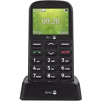 Doro 1361 2G ontgrendelde mobiele telefoon (scherm: 2,4 inch 1 GB Dual Micro-SIM eigen besturingssysteem) zwart Doro 1361 2G ontgrendelde mobiele telefoon (scherm: 2,4 inch 1 GB Dual Micro-SIM eigen besturingssysteem) zwart