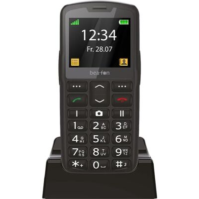 Beafon , SL260 Silverline Knoptelefoon voor senioren met SOS-noodknop, compatibel met gehoorapparaten, M4/T4, lichtsignaal, 5,58 inch display, zwart Beafon , SL260 Silverline Knoptelefoon voor senioren met SOS-noodknop, compatibel met gehoorapparaten, M4/T4, lichtsignaal, 5,58 inch display, zwart