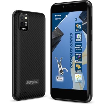 Energizer Smartphone U506S Goedkoop ontgrendeld 2GB RAM / 32GB ROM 5" scherm 3000 mAh Batterij 5MP+QVGA achteruitrijcamera / 2MP Front Android 13GB Zwart Energizer Smartphone U506S Goedkoop ontgrendeld 2GB RAM / 32GB ROM 5" scherm 3000 mAh Batterij 5MP+QVGA achteruitrijcamera / 2MP Front Android 13GB Zwart
