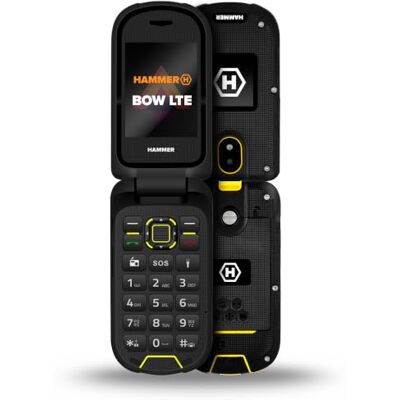 Hammer H Hammer Bow LTE 4G robuuste klep zonder contract stofdicht IP68 robuust met grote 1200 mAh batterij Hammer H Hammer Bow LTE 4G robuuste klep zonder contract stofdicht IP68 robuust met grote 1200 mAh batterij