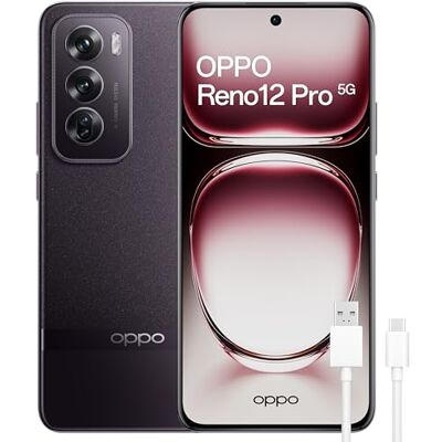 Oppo Reno12 Pro 5G Smartphone, ontgrendeld, met IA, 24 GB (12 + 12) + 512 GB, 6,7 inch 3D AMOLED-display, camera 50 + 8 + 50 MP, Android, 4K-video, 5000 mAh batterij, 80 W snel opladen, Nebula Oppo Reno12 Pro 5G Smartphone, ontgrendeld, met IA, 24 GB (12 + 12) + 512 GB, 6,7 inch 3D AMOLED-display, camera 50 + 8 + 50 MP, Android, 4K-video, 5000 mAh batterij, 80 W snel opladen, Nebula
