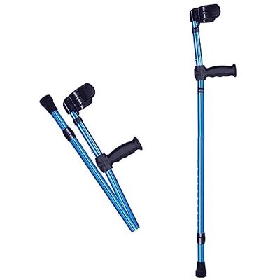 FLYUFO Wandelstandaarden, opvouwbare medische krukken, draagbare en opvouwbare onderarmkrukken voor volwassenen, ergonomische krukken voor dames en heren, loophulp FLYUFO Wandelstandaarden, opvouwbare medische krukken, draagbare en opvouwbare onderarmkrukken voor volwassenen, ergonomische krukken voor dames en heren, loophulp
