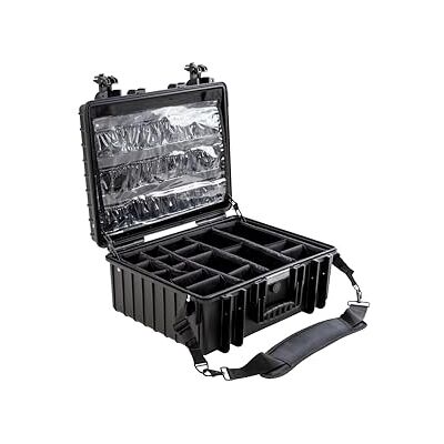 B&W GmbH MED.Cases EHBO-koffer (verstelbaar inzetstuk, organisatieset in deksel, binnen 47,5 x 35 x 20 cm, schouderriem) MED.Cases, zwart, 510 x 420 x 215 (type B&W GmbH MED.Cases EHBO-koffer (verstelbaar inzetstuk, organisatieset in deksel, binnen 47,5 x 35 x 20 cm, schouderriem) MED.Cases, zwart, 510 x 420 x 215 (type