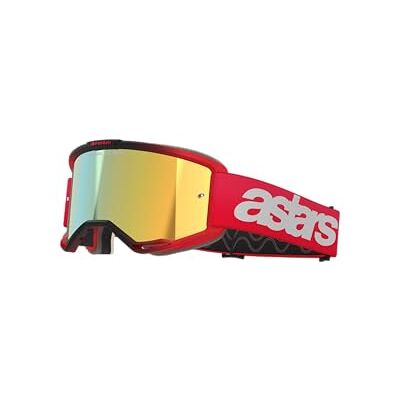 Alpinestars Vision 5 Blaze Mirror motorcrossbril, rood, één maat Alpinestars Vision 5 Blaze Mirror motorcrossbril, rood, één maat