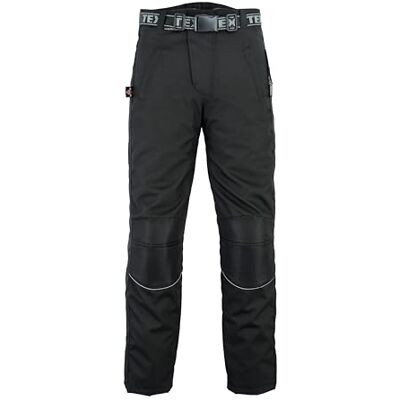 Texpeed Motoroverbroek met ritssluiting voor heren, versterkt, winter/zomer, Cordura, waterdicht, alle maten, met CE-beschermers (EN 1621-1), zwart, 2XL taille/lange pijpen 2XL Taille / Jambe Longue Texpeed Motoroverbroek met ritssluiting voor heren, versterkt, winter/zomer, Cordura, waterdicht, alle maten, met CE-beschermers (EN 1621-1), zwart, 2XL taille/lange pijpen 2XL Taille / Jambe Longue