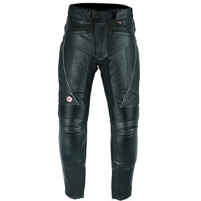 Texpeed Zwarte waterdichte leren motorbroek voor heren CE (1621-1) Armored 5XL Taille/Beenmaat Normaal 5XL Taille / Beenmaat Normaal Texpeed Zwarte waterdichte leren motorbroek voor heren CE (1621-1) Armored 5XL Taille/Beenmaat Normaal 5XL Taille / Beenmaat Normaal