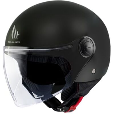 MT HELMETS MT OF501 Street Solid helm mat zwart maat M MT HELMETS MT OF501 Street Solid helm mat zwart maat M
